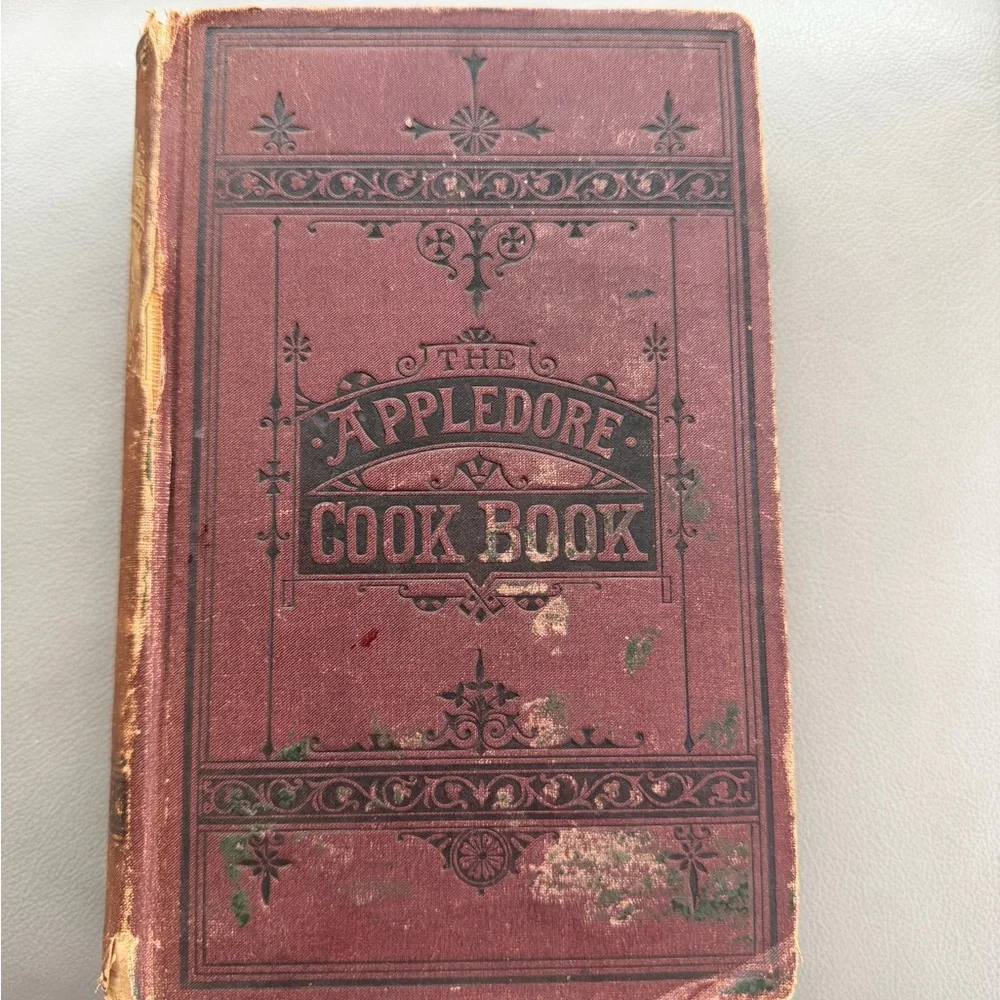 The Appledore Cookbook Practical Receipts 1880 Hardcover‎ Vintage Rare Antique